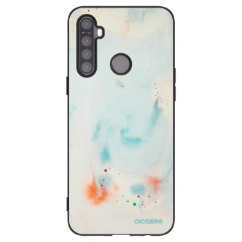 Picasee silikonski črni ovitek za Realme 6i - Splash