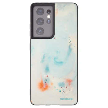 Picasee silikonski črni ovitek za Samsung Galaxy S21 Ultra 5G G998B - Splash