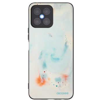 Picasee silikonski črni ovitek za Honor X8 4G - Splash