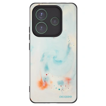 Picasee silikonski črni ovitek za Xiaomi Redmi Note 14 5G - Splash