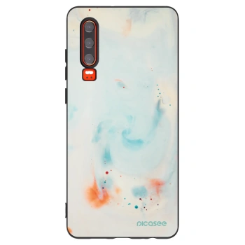 Picasee silikonski črni ovitek za Huawei P30 - Splash