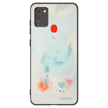 Picasee silikonski črni ovitek za Samsung Galaxy A21s - Splash