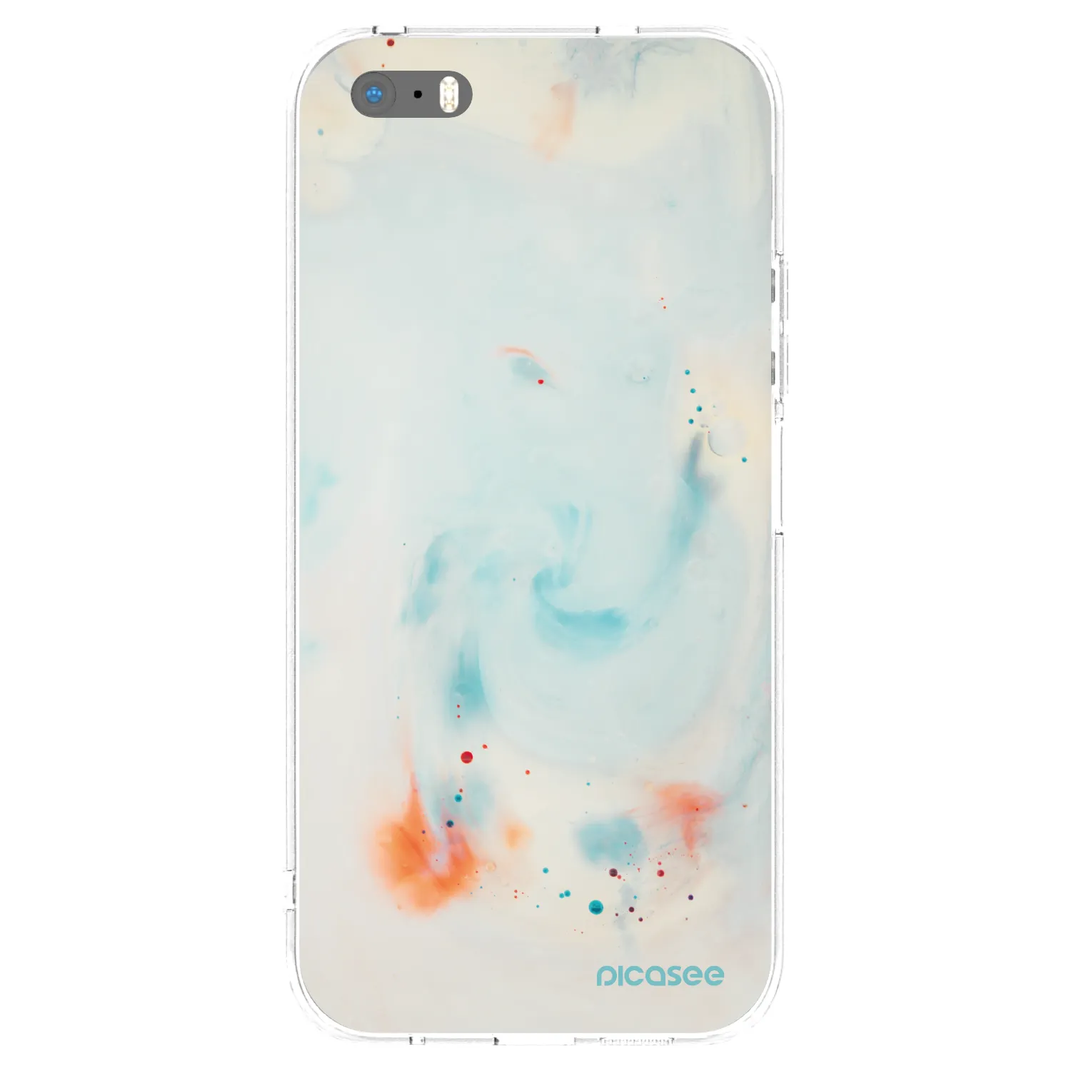 Picasee silikonski prozorni ovitek za Apple iPhone 5/5S/SE - Splash