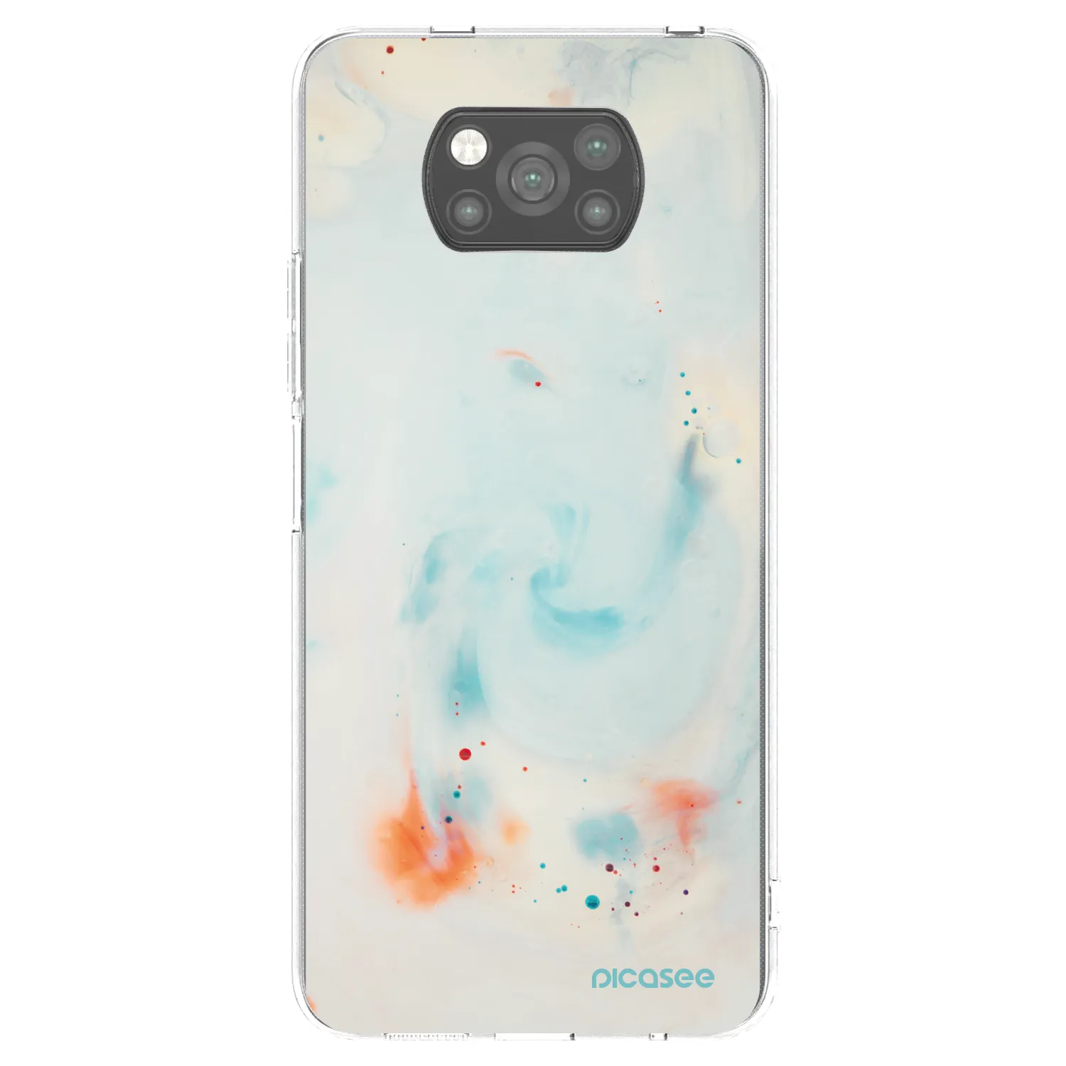 Picasee silikonski črni ovitek za Xiaomi Poco X3 - Splash