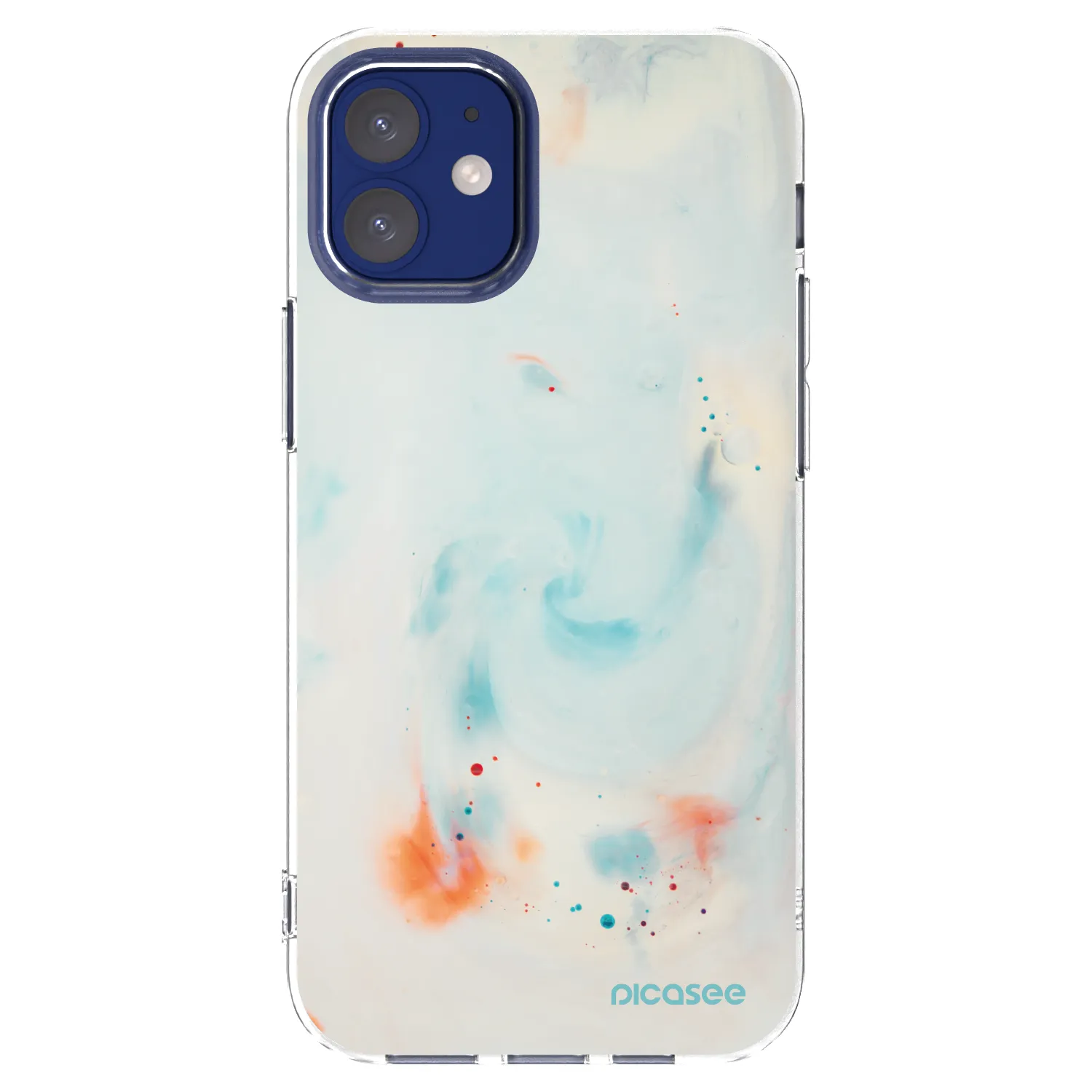 Picasee silikonski prozorni ovitek za Apple iPhone 12 mini - Splash