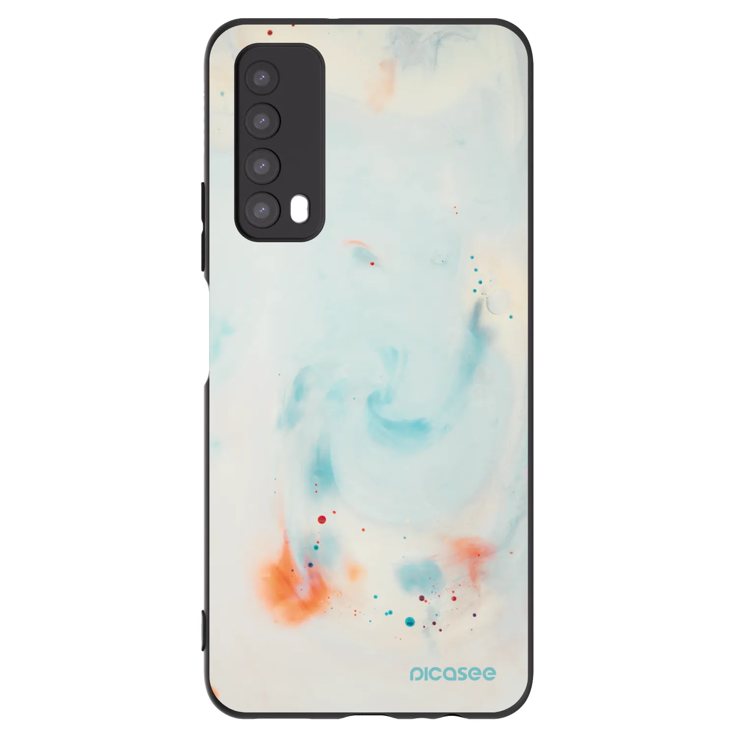 Picasee silikonski črni ovitek za Huawei P Smart 2021 - Splash