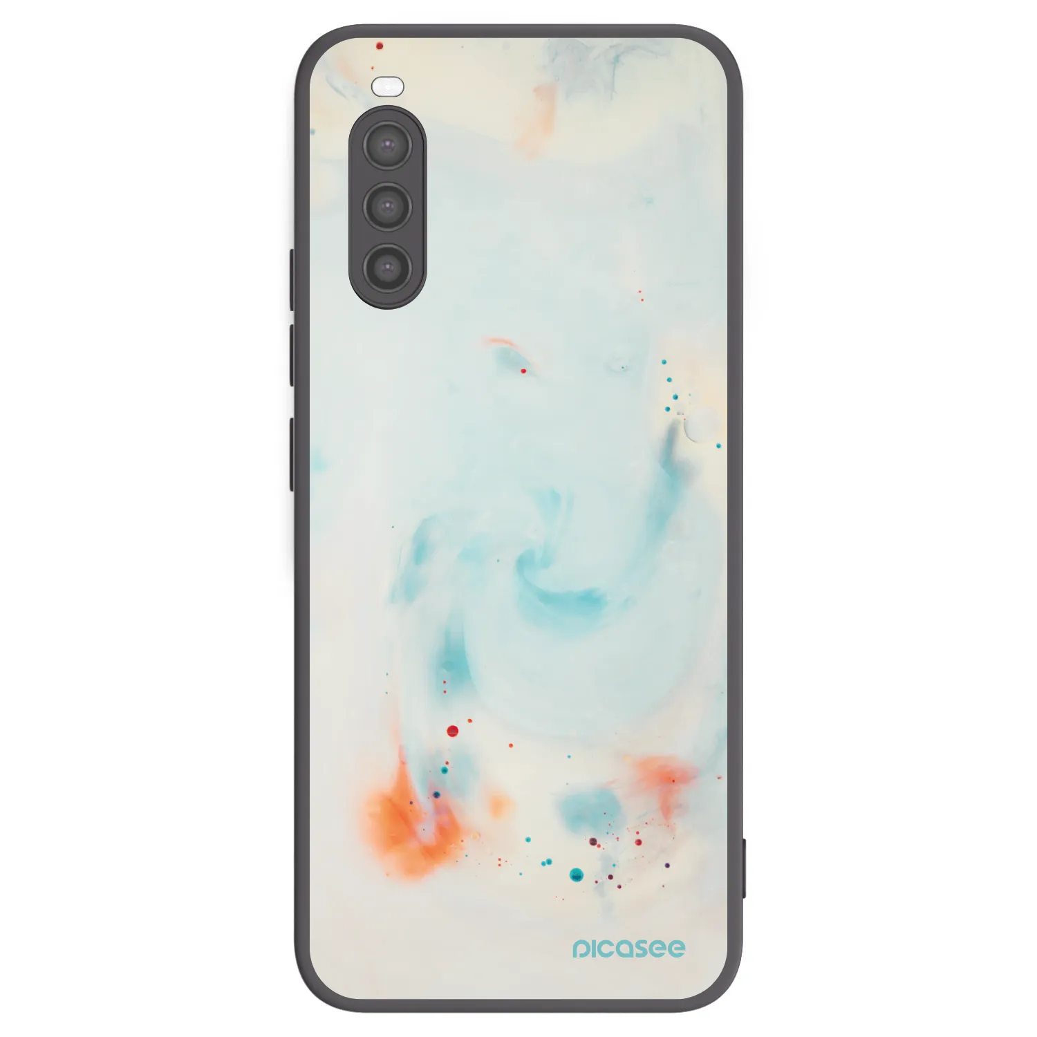 Picasee silikonski črni ovitek za Sony Xperia 10 II - Splash