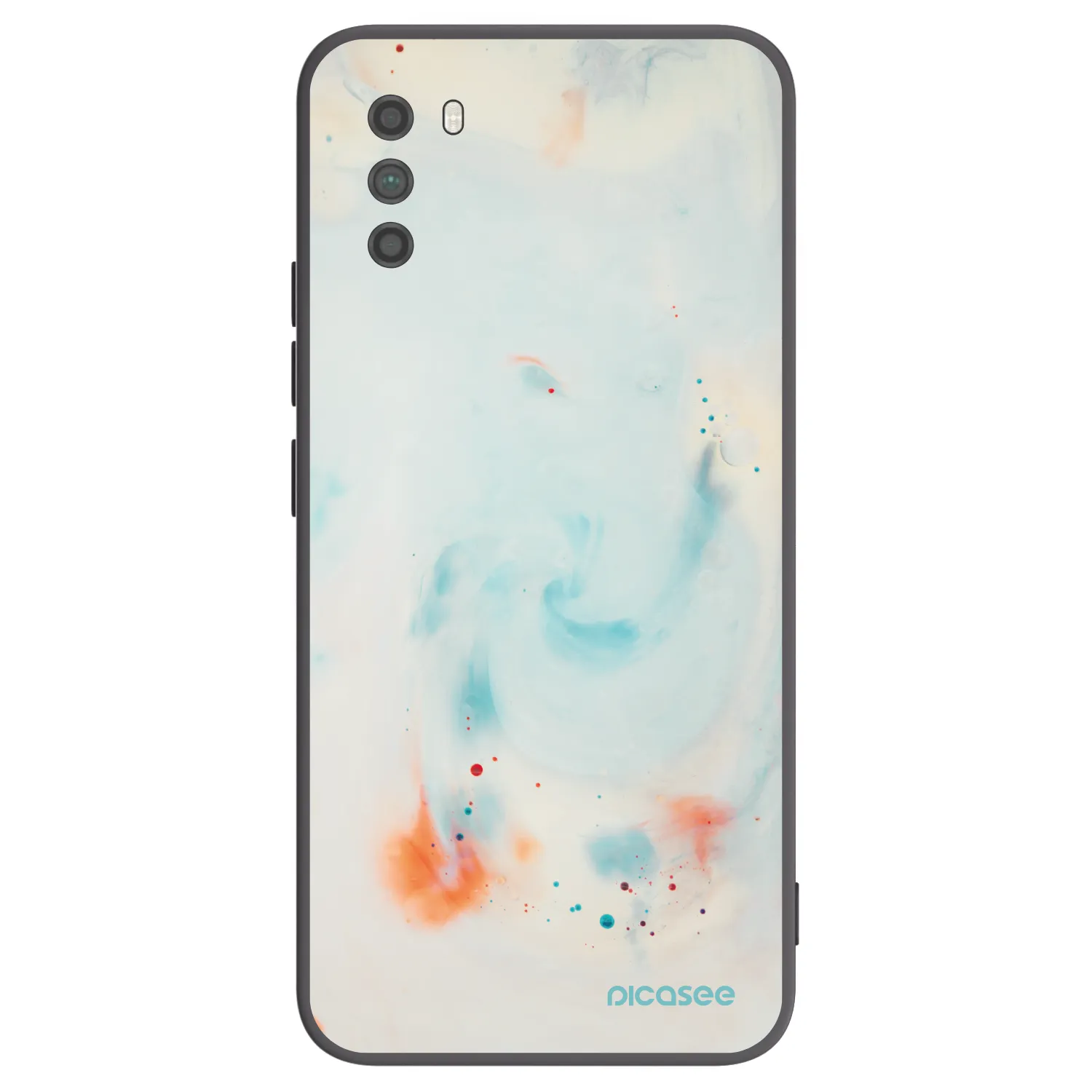 Picasee silikonski črni ovitek za Xiaomi Poco M3 - Splash