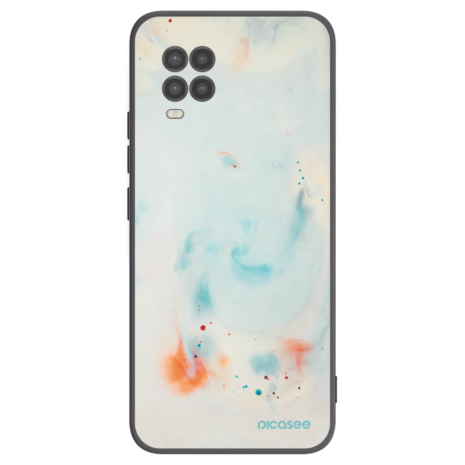Picasee silikonski črni ovitek za Xiaomi Mi 10 Lite - Splash
