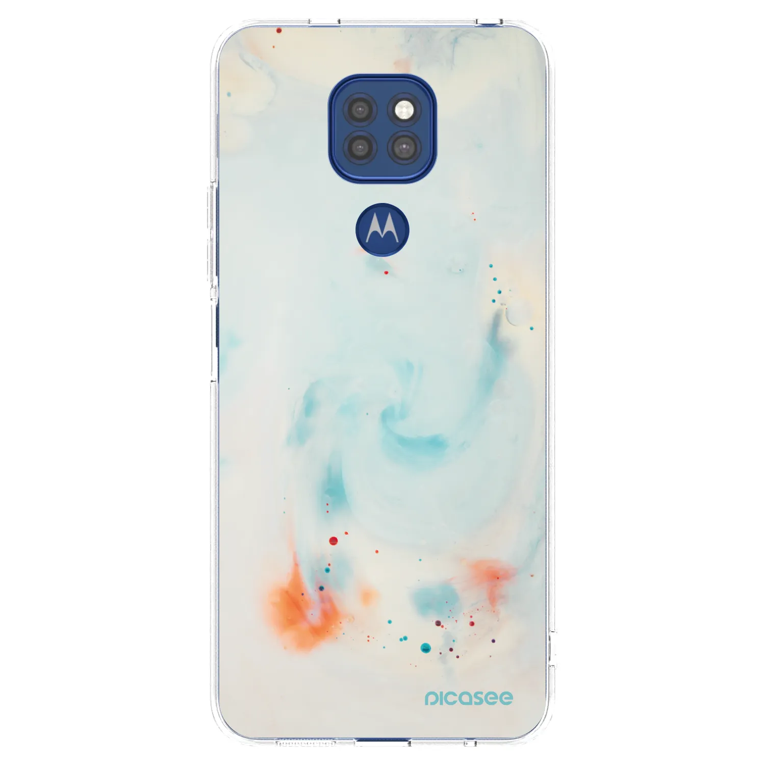 Picasee silikonski prozorni ovitek za Motorola Moto G9 Play - Splash