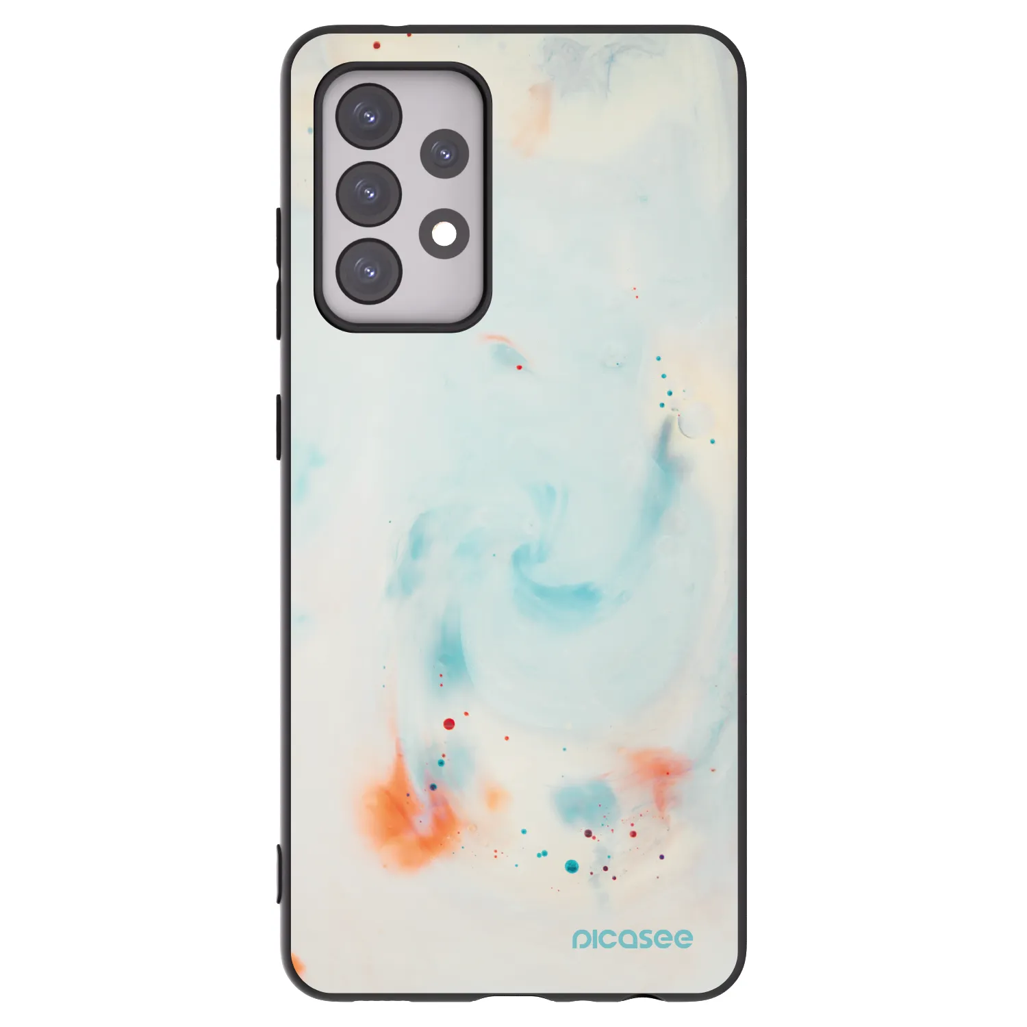 Picasee silikonski črni ovitek za Samsung Galaxy A52 5G A525F - Splash