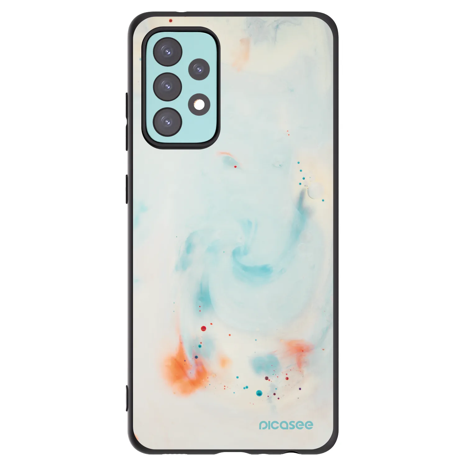 Picasee silikonski črni ovitek za Samsung Galaxy A72 A725F - Splash
