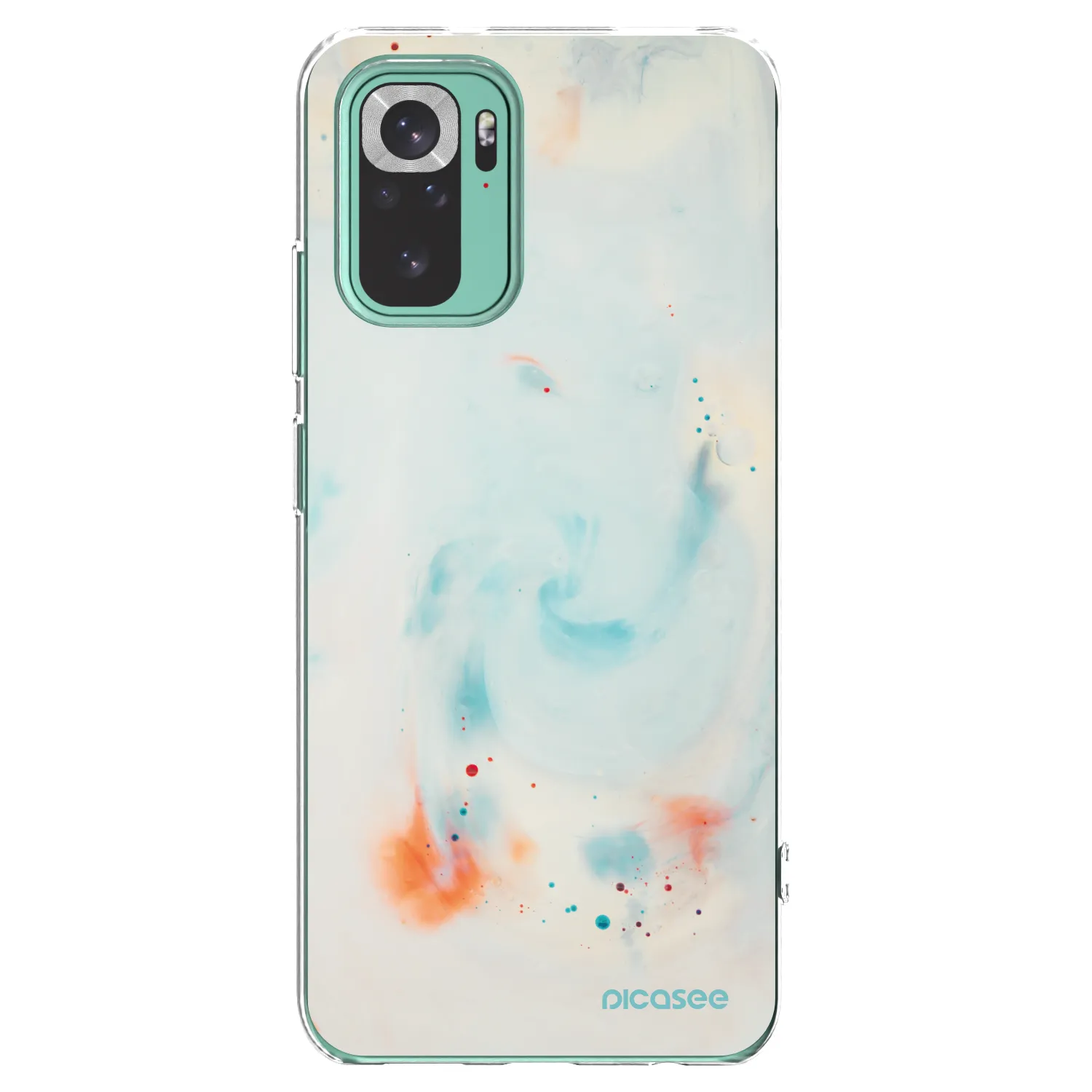 Picasee silikonski prozorni ovitek za Xiaomi Redmi Note 10 Pro - Splash