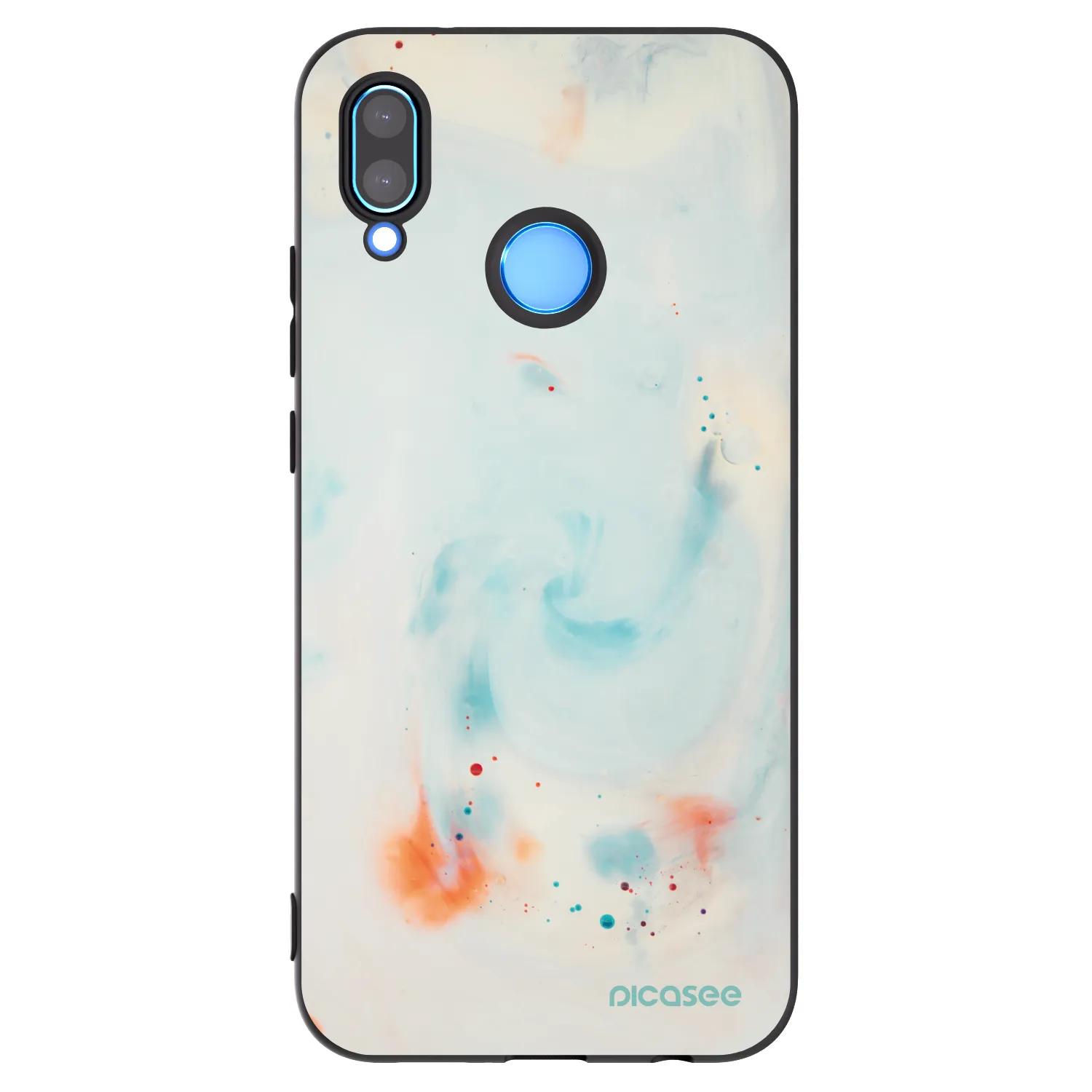 Picasee silikonski črni ovitek za Huawei P20 Lite - Splash
