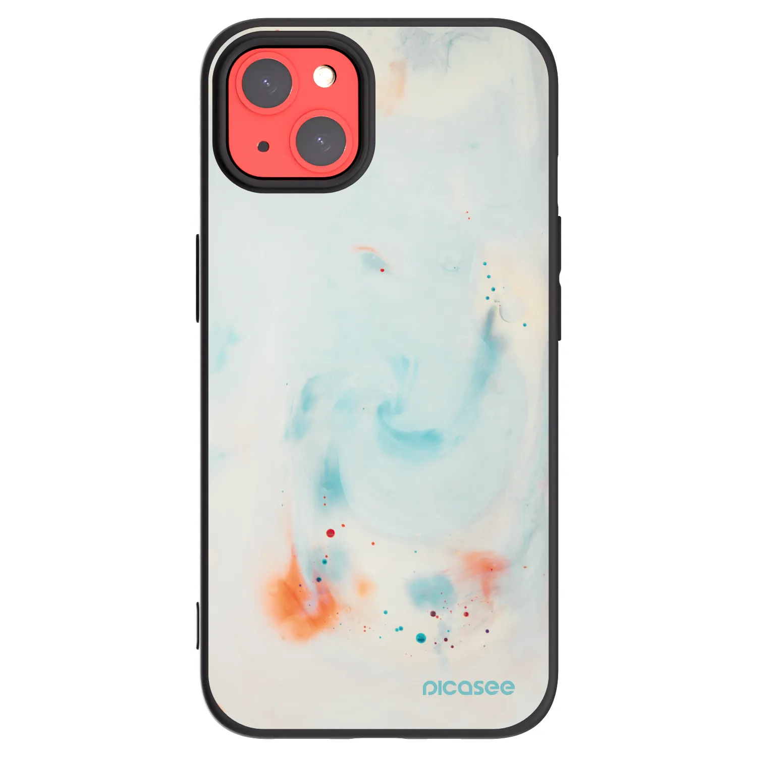 Picasee silikonski črni ovitek za Apple iPhone 13 - Splash