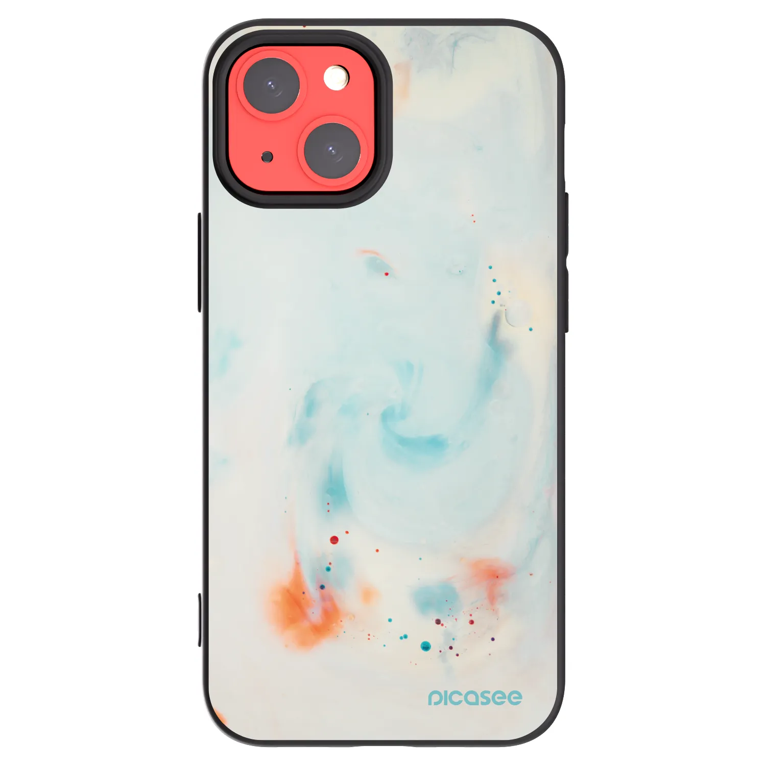 Picasee silikonski črni ovitek za Apple iPhone 13 mini - Splash