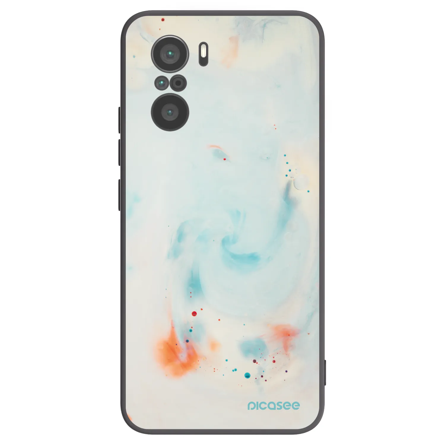 Picasee silikonski črni ovitek za Xiaomi Poco F3 - Splash
