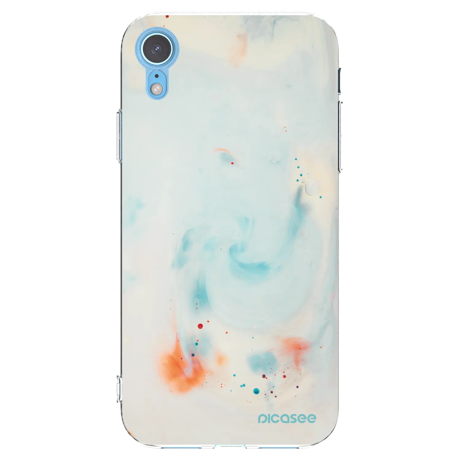 Picasee silikonski prozorni ovitek za Apple iPhone XR - Splash