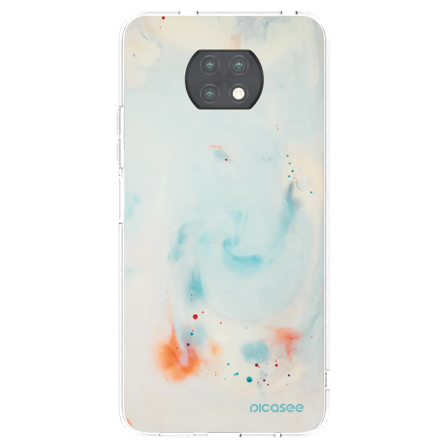 Picasee silikonski prozorni ovitek za Xiaomi Redmi Note 9T - Splash