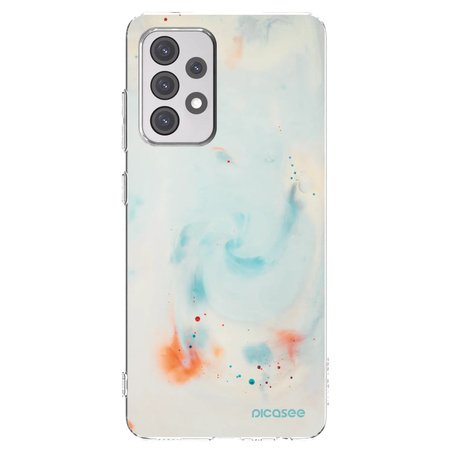 Picasee silikonski prozorni ovitek za Samsung Galaxy A52s 5G A528B - Splash