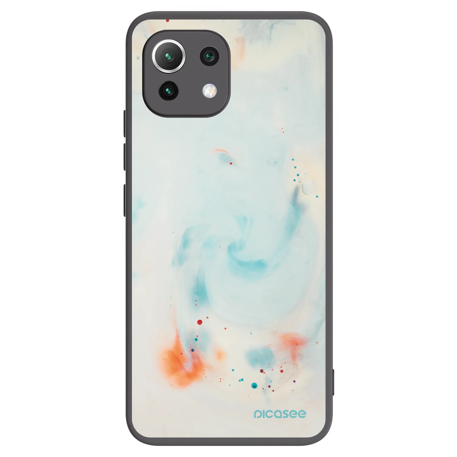 Picasee silikonski črni ovitek za Xiaomi 11 Lite 5G NE - Splash