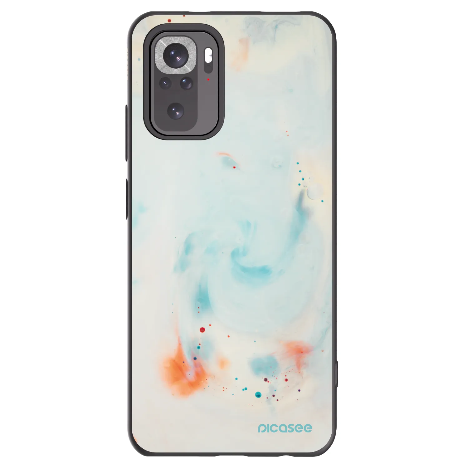 Picasee silikonski črni ovitek za Xiaomi Redmi Note 11S 4G - Splash