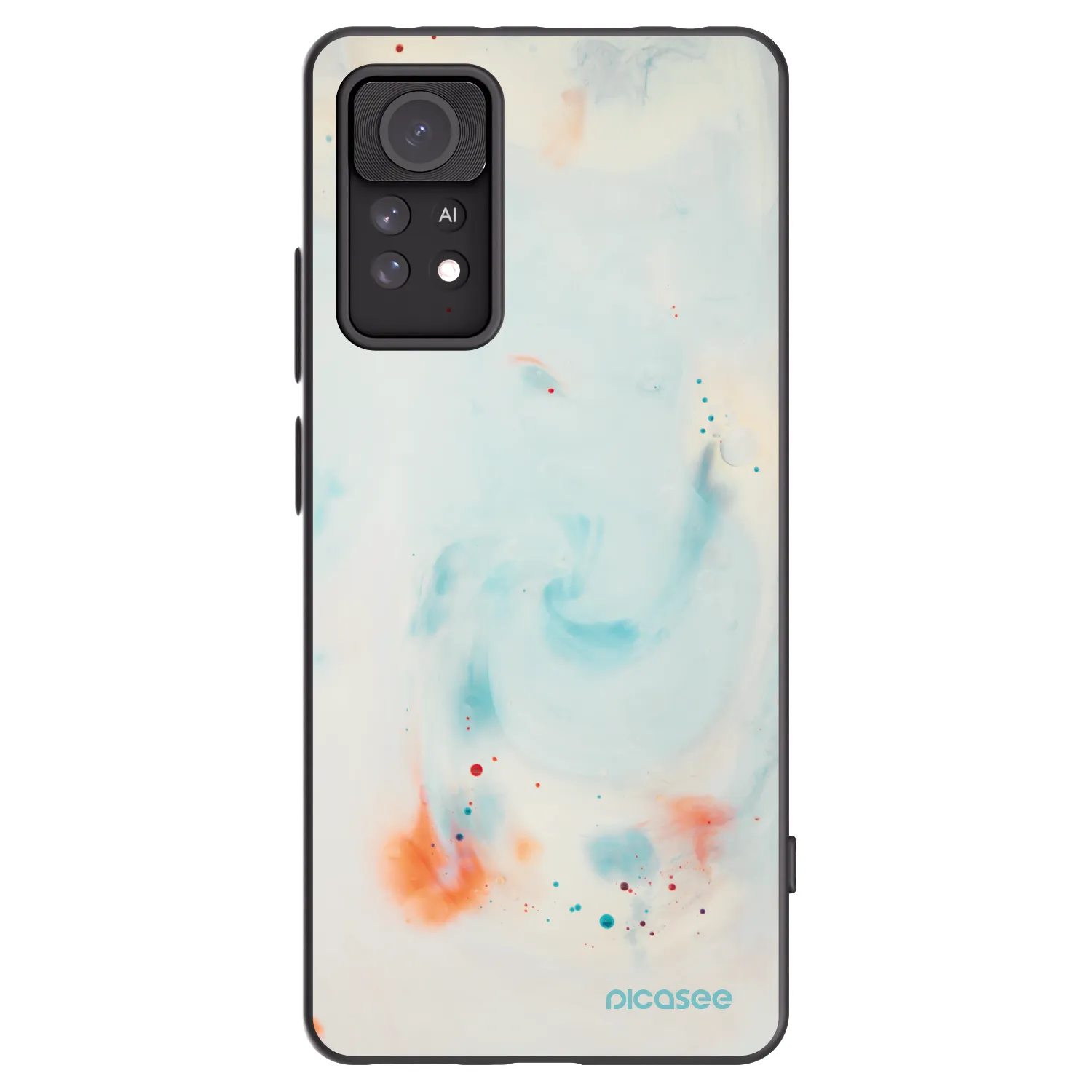 Picasee silikonski črni ovitek za Xiaomi Redmi Note 11 Pro 5G - Splash