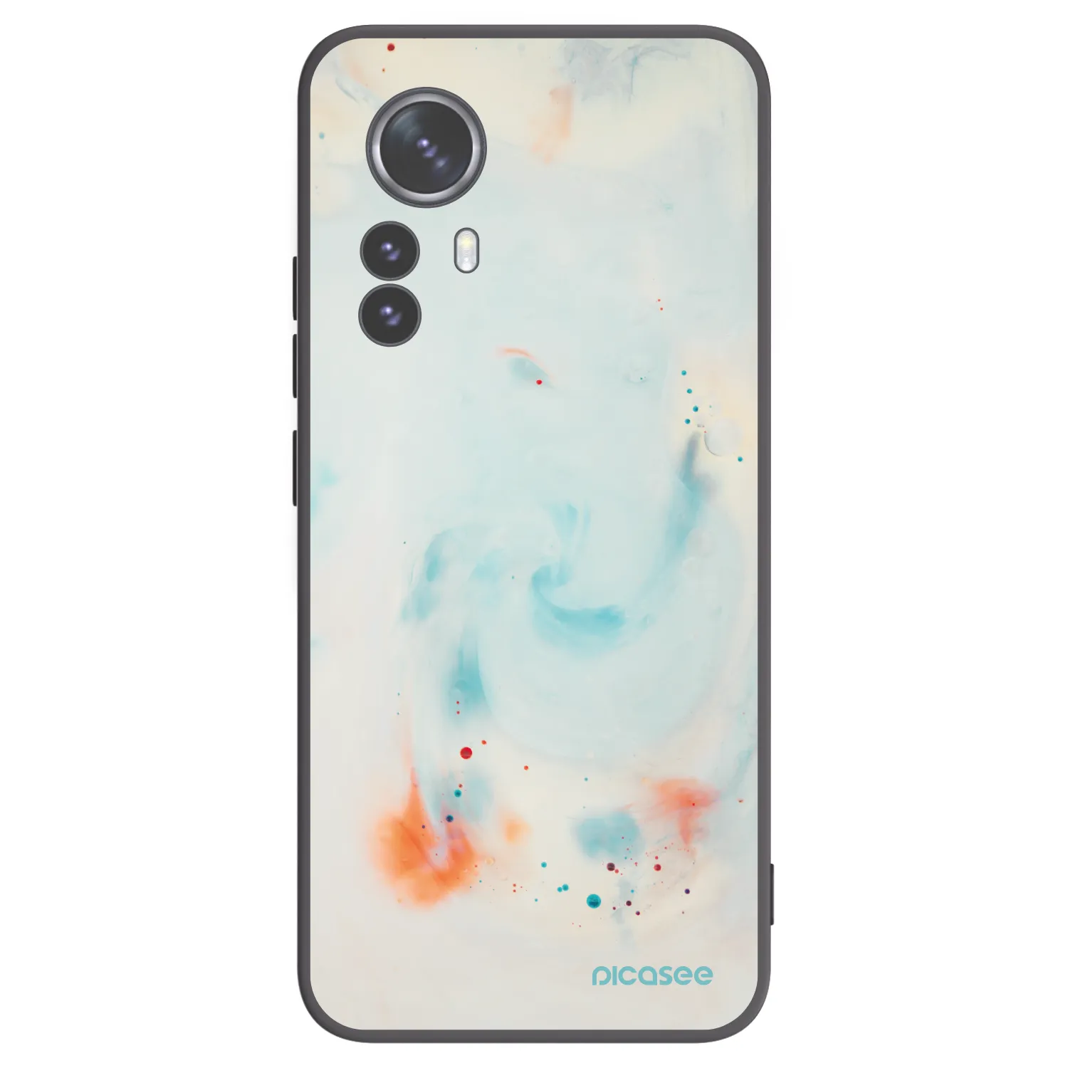 Picasee silikonski črni ovitek za Xiaomi 12 Pro - Splash