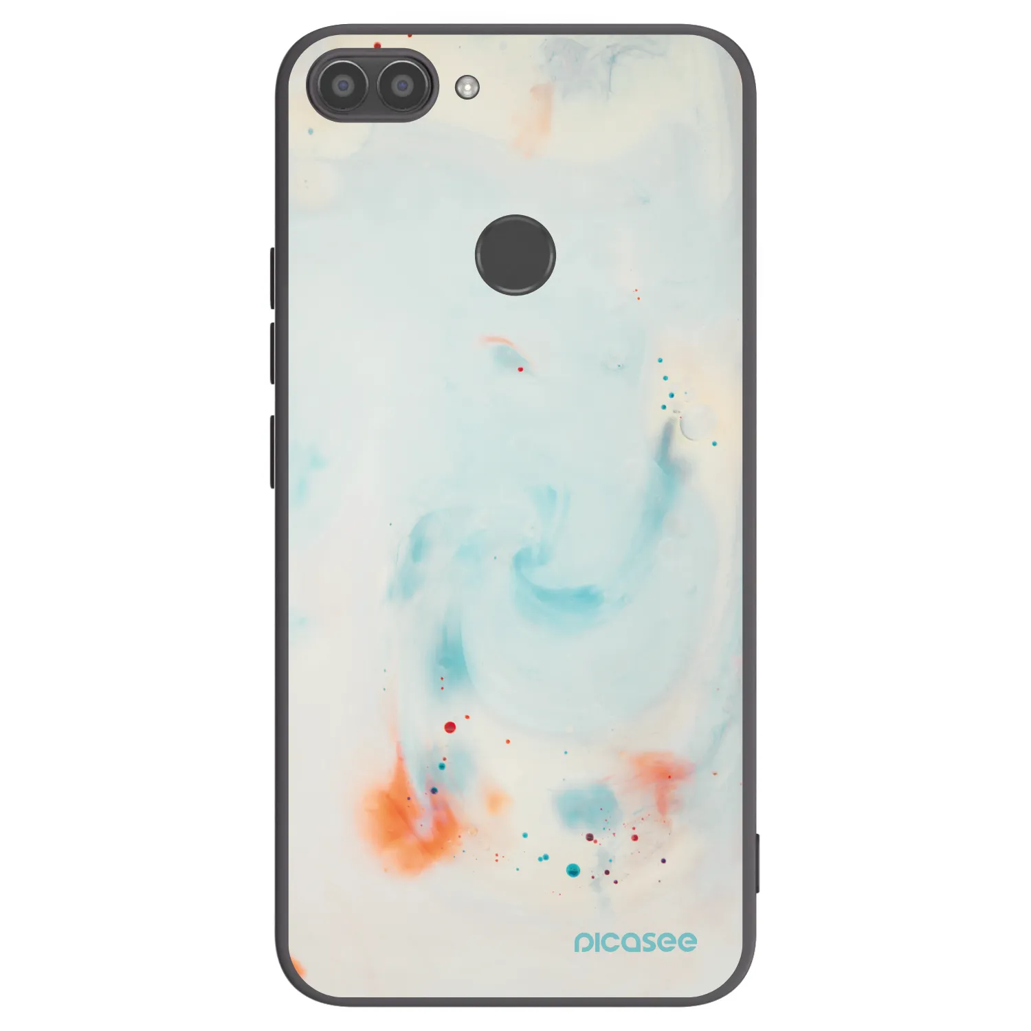Picasee silikonski črni ovitek za Huawei P Smart - Splash
