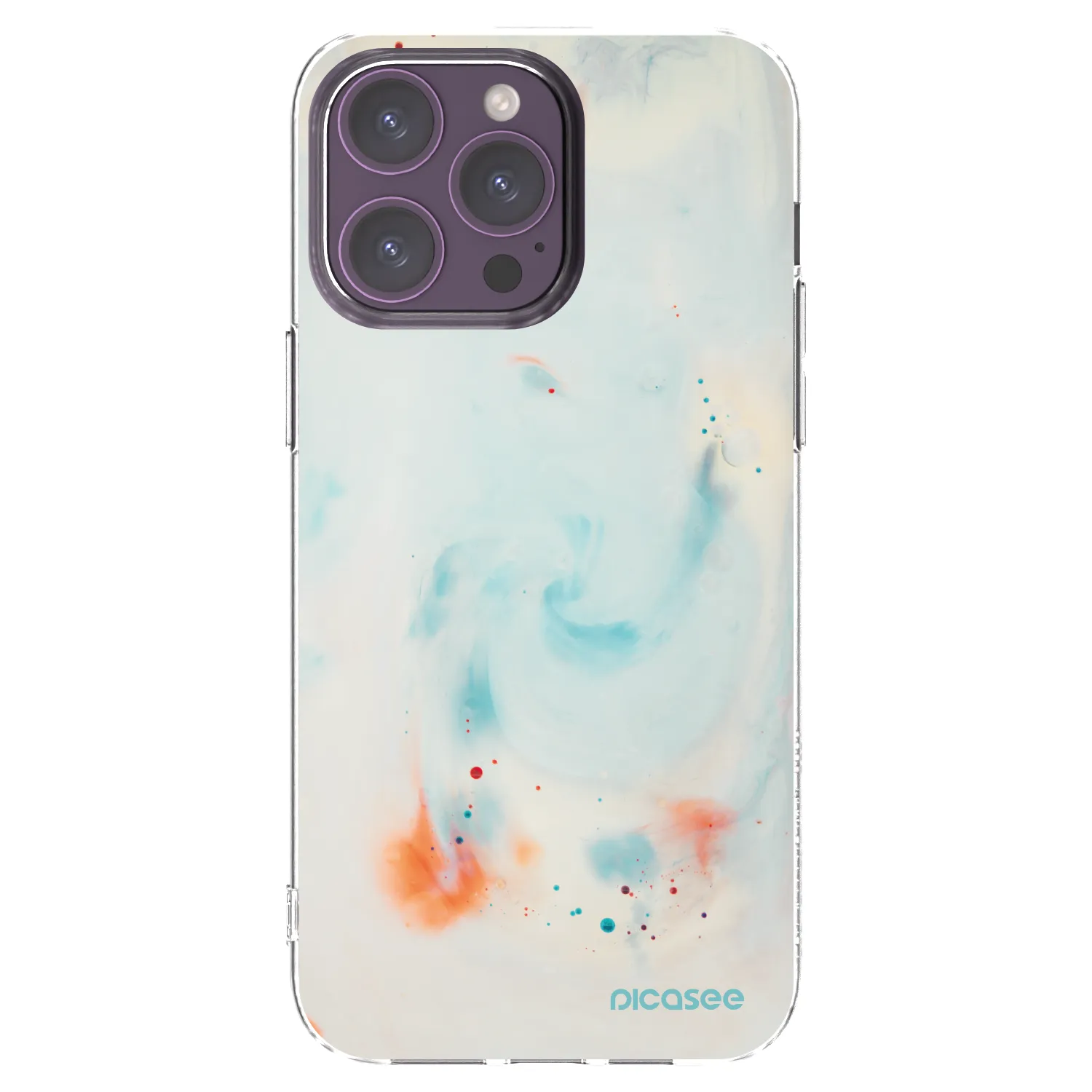 Picasee silikonski prozorni ovitek za Apple iPhone 14 Pro Max - Splash