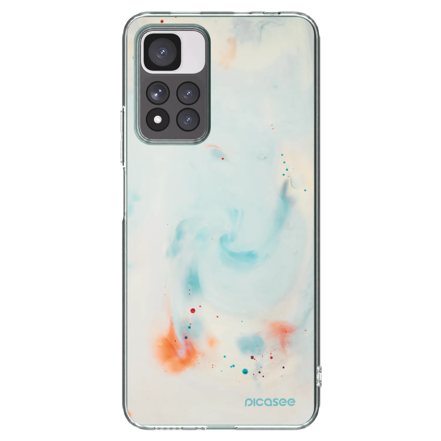 Picasee silikonski prozorni ovitek za Xiaomi Redmi Note 11 Pro+ 5G - Splash