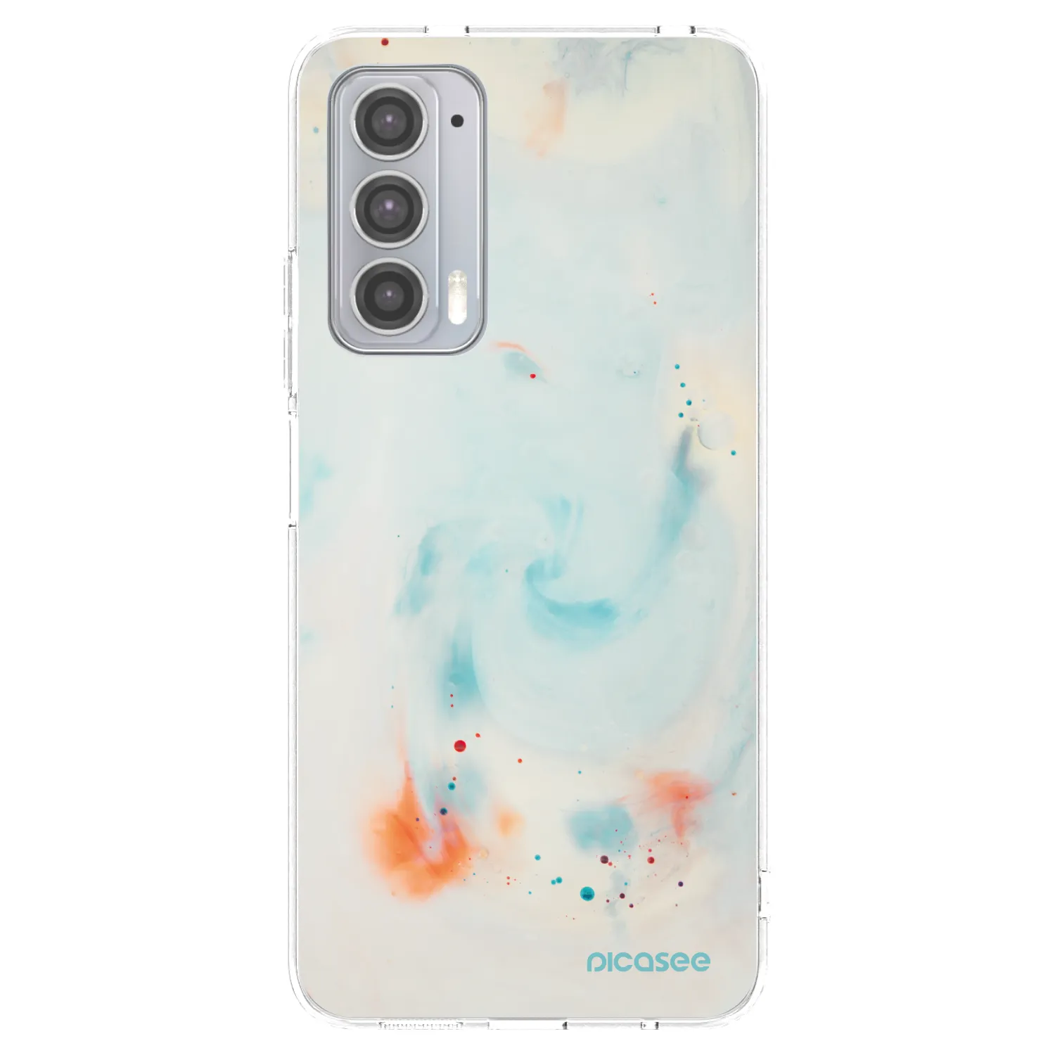 Picasee silikonski prozorni ovitek za Motorola Edge 20 - Splash