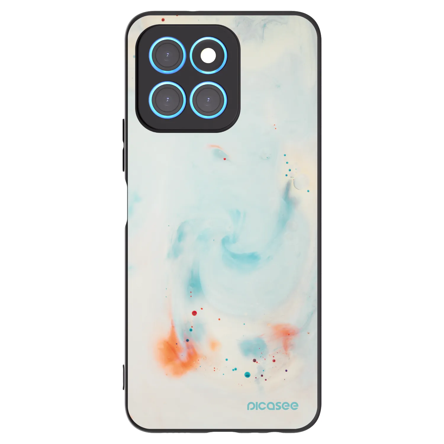 Picasee silikonski črni ovitek za Honor X6 - Splash