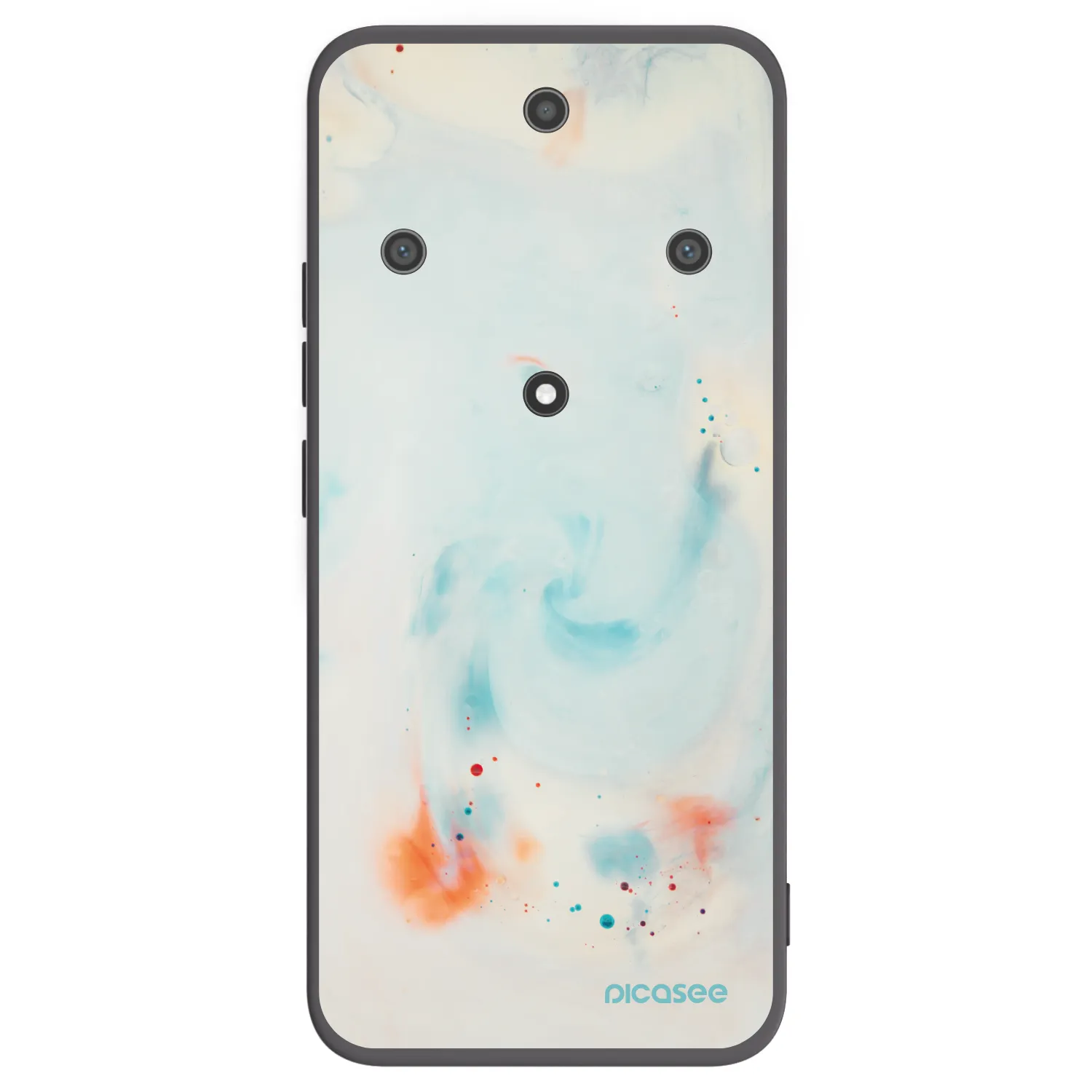 Picasee silikonski črni ovitek za Honor Magic5 Lite 5G - Splash