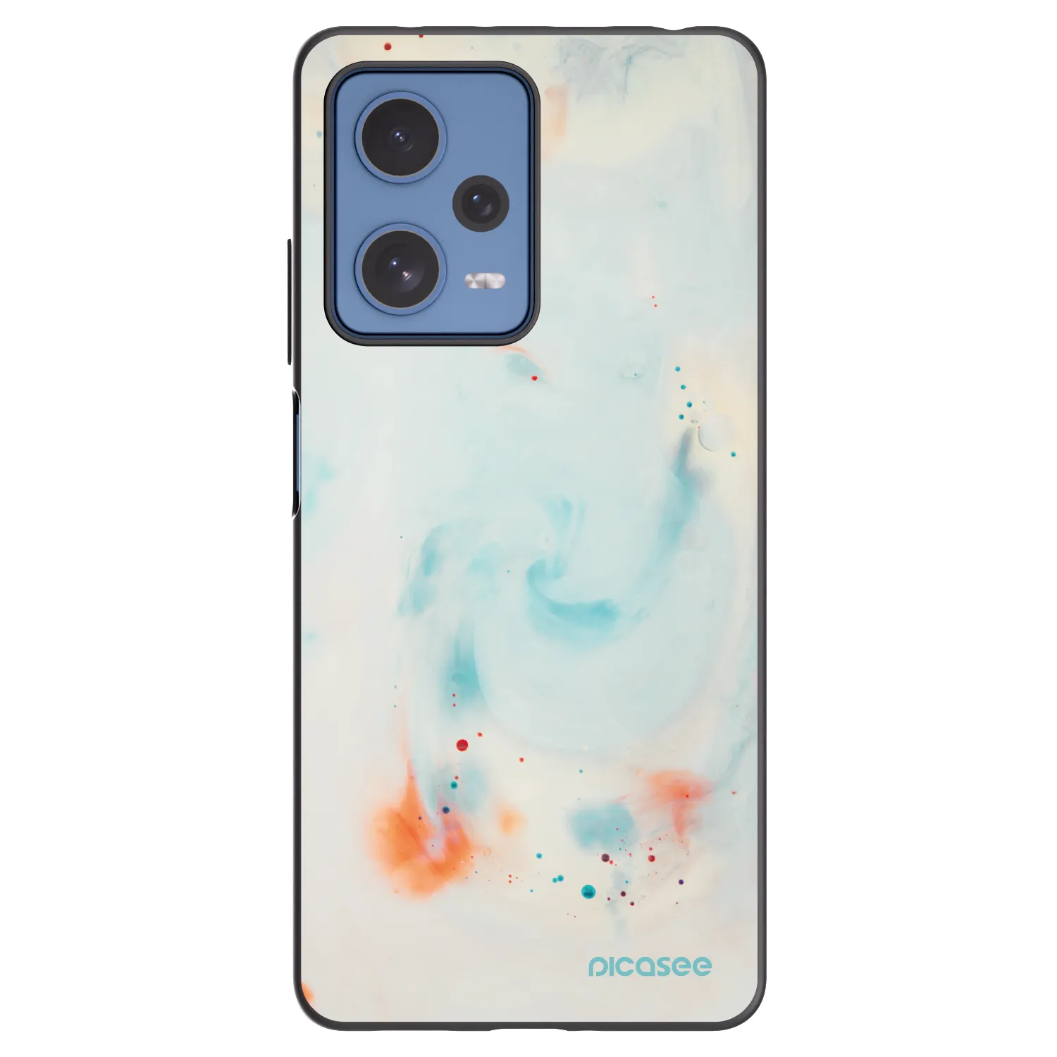 Picasee silikonski črni ovitek za Xiaomi Redmi Note 12 Pro 5G - Splash