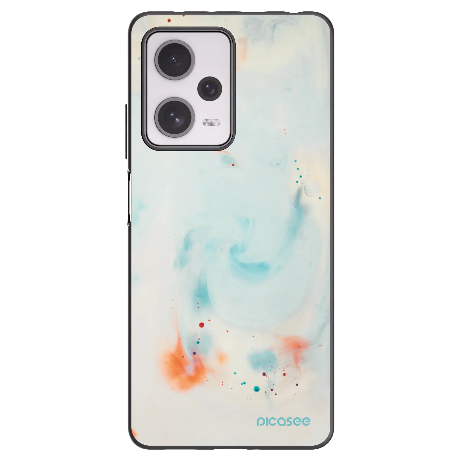 Picasee silikonski črni ovitek za Xiaomi Redmi Note 12 Pro+ 5G - Splash
