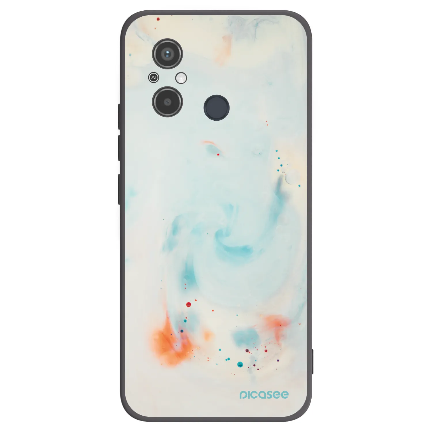 Picasee silikonski črni ovitek za Xiaomi Redmi 12C - Splash
