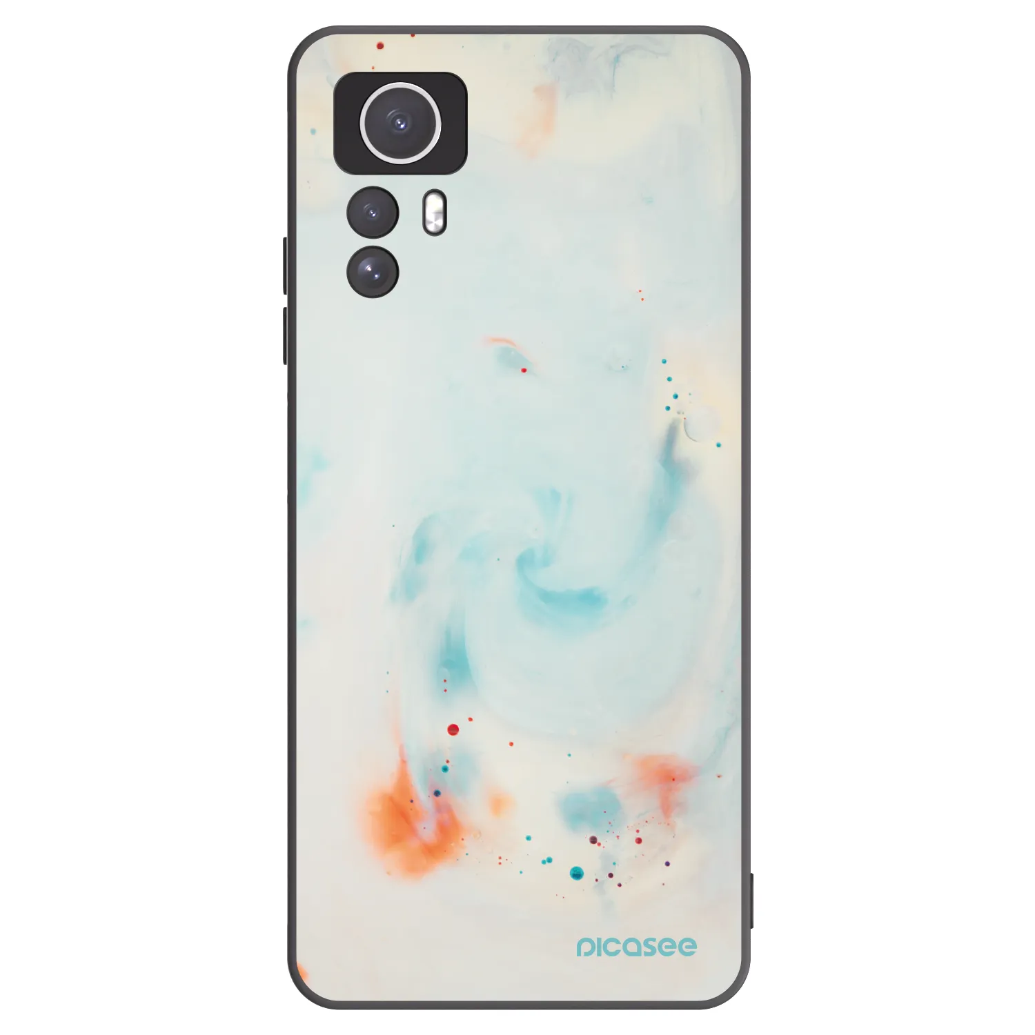 Picasee silikonski črni ovitek za Xiaomi Redmi Note 12S - Splash