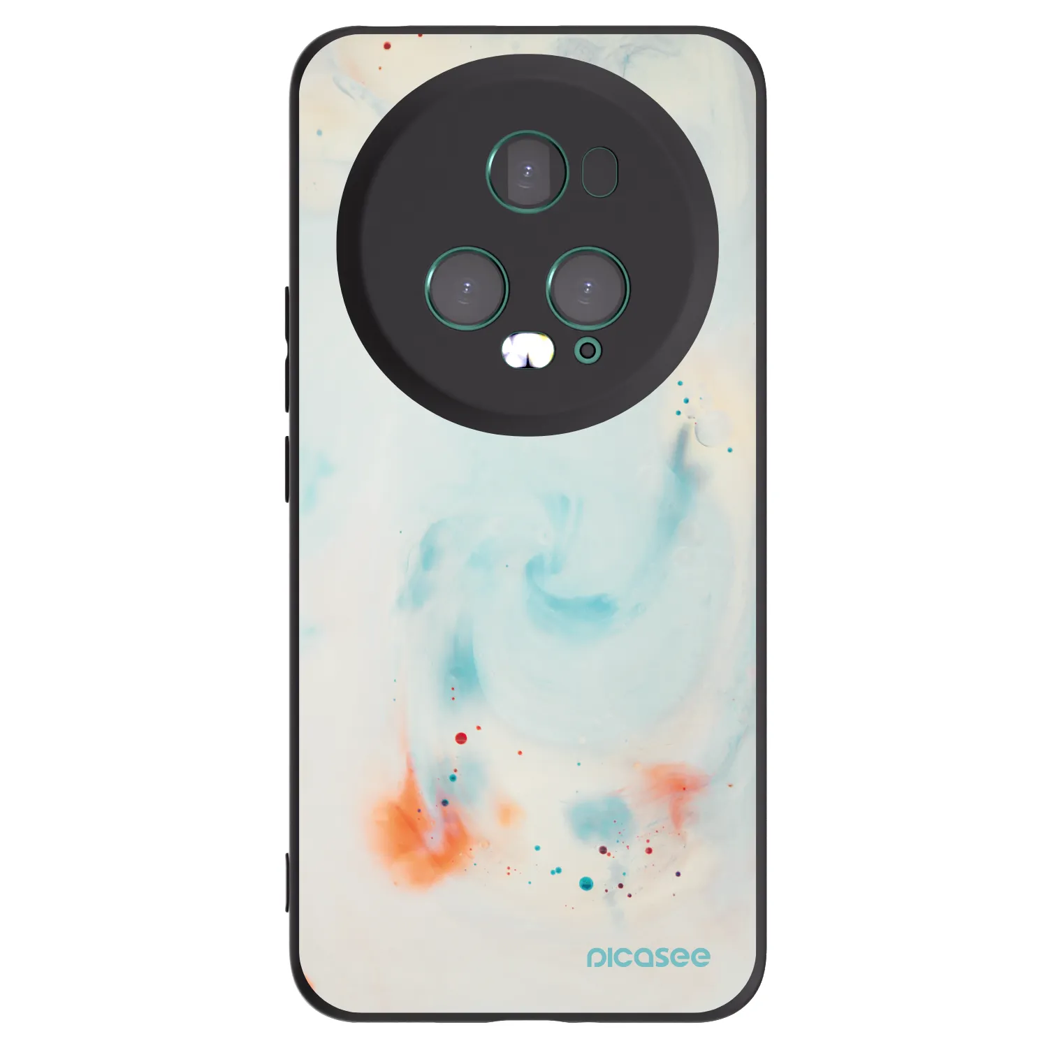 Picasee silikonski črni ovitek za Honor Magic5 Pro - Splash