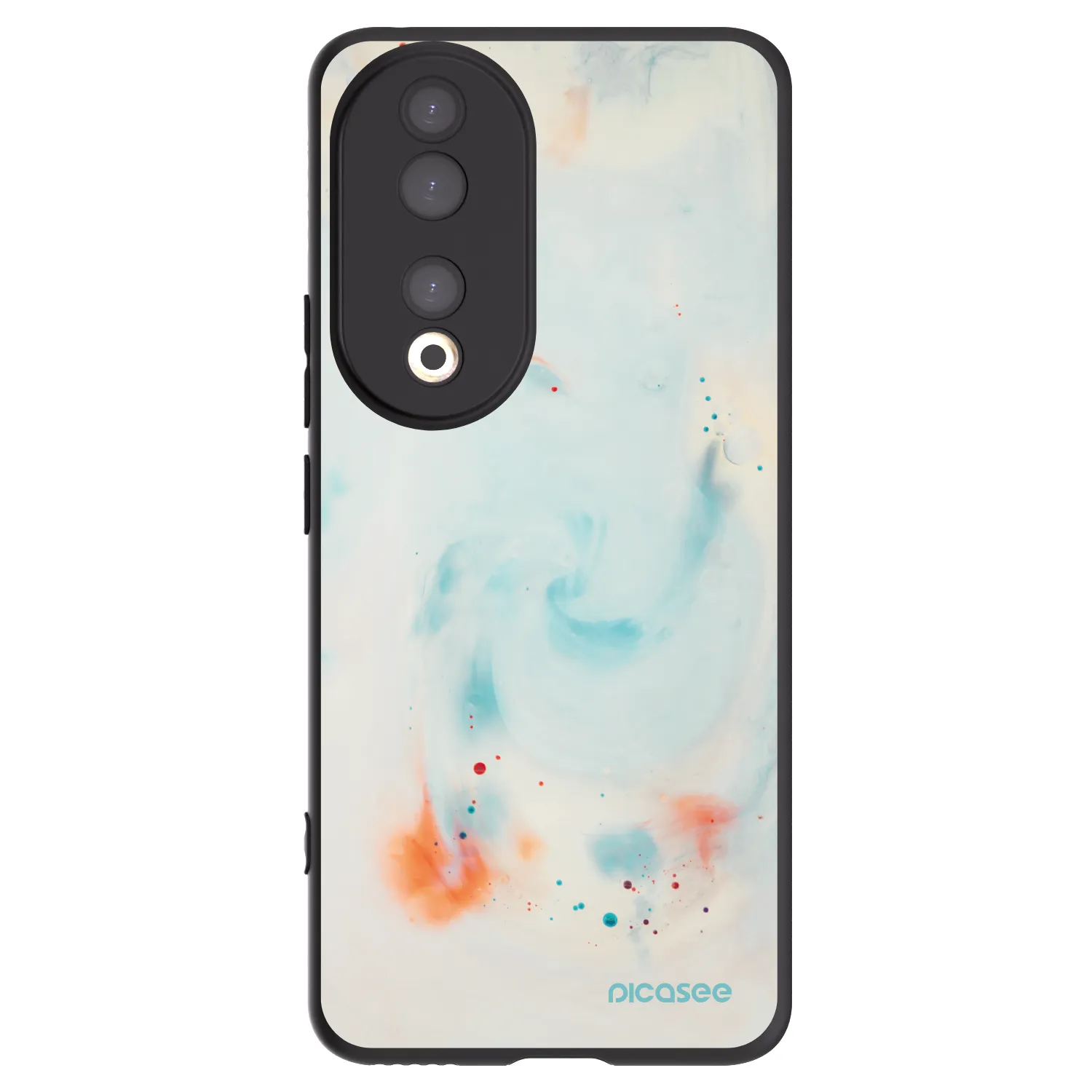 Picasee silikonski črni ovitek za Honor 90 5G - Splash