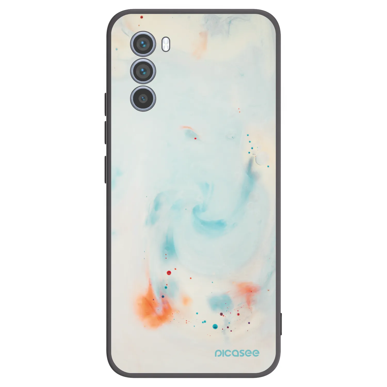 Picasee silikonski črni ovitek za Motorola Moto G62 - Splash