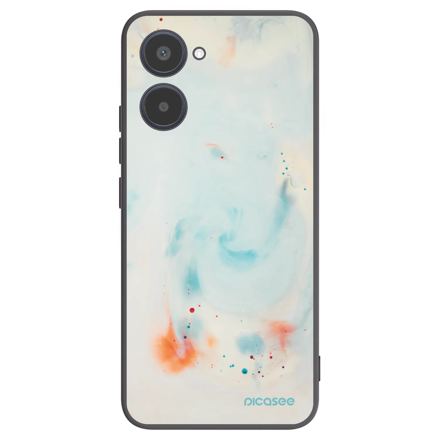 Picasee silikonski črni ovitek za Realme 10 4G - Splash