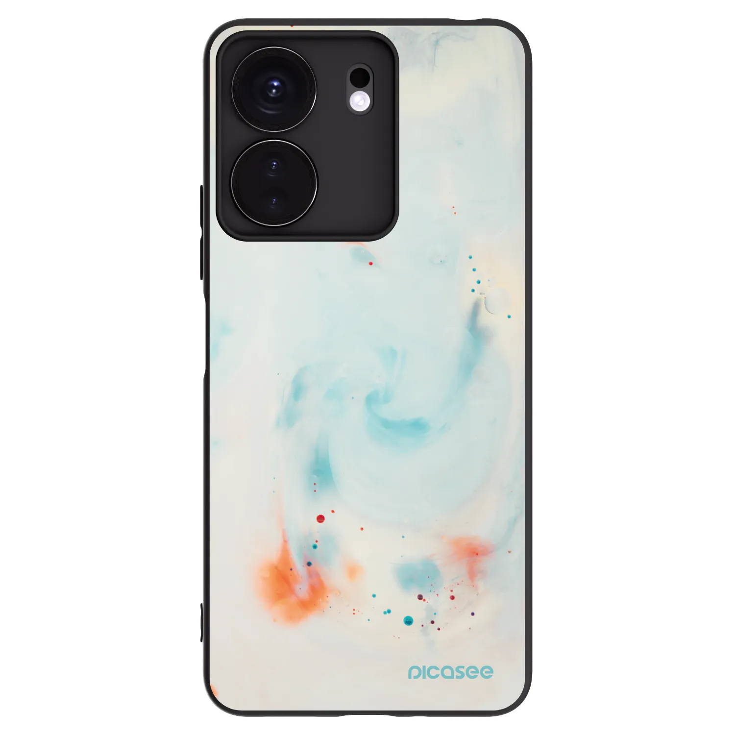 Picasee silikonski črni ovitek za Xiaomi Redmi 13C 4G - Splash