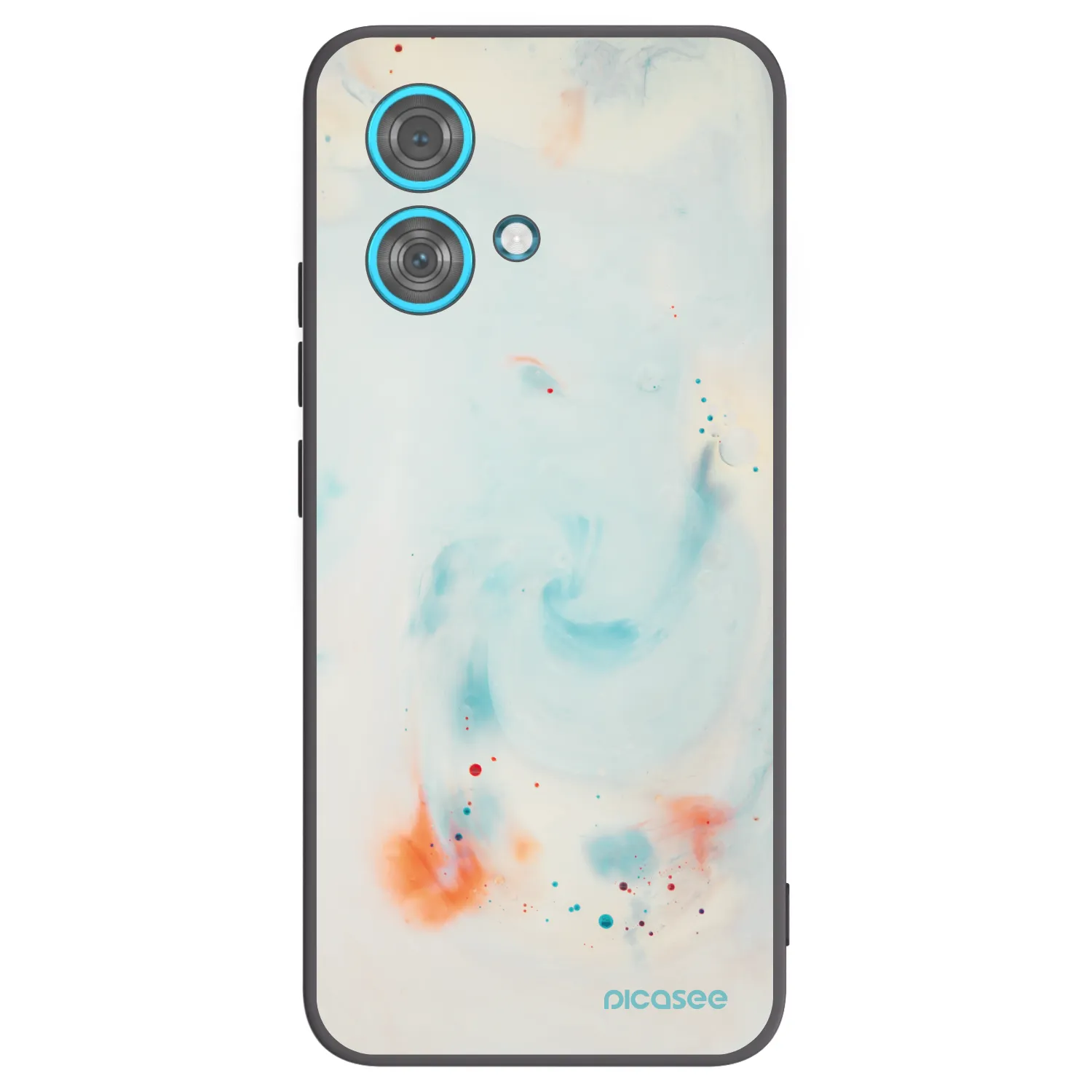 Picasee silikonski črni ovitek za Motorola Edge 40 Neo - Splash