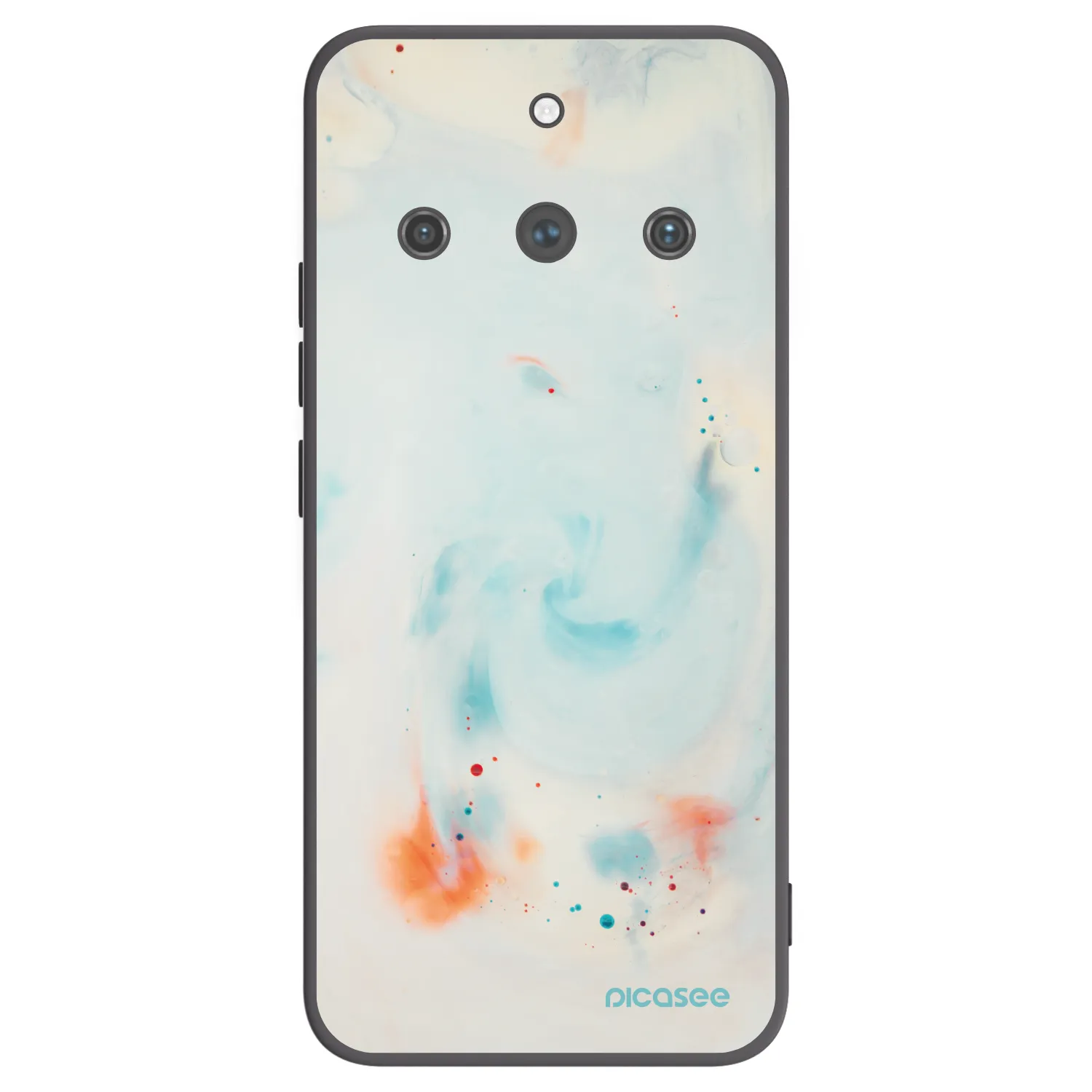 Picasee silikonski črni ovitek za Realme 11 Pro+ - Splash