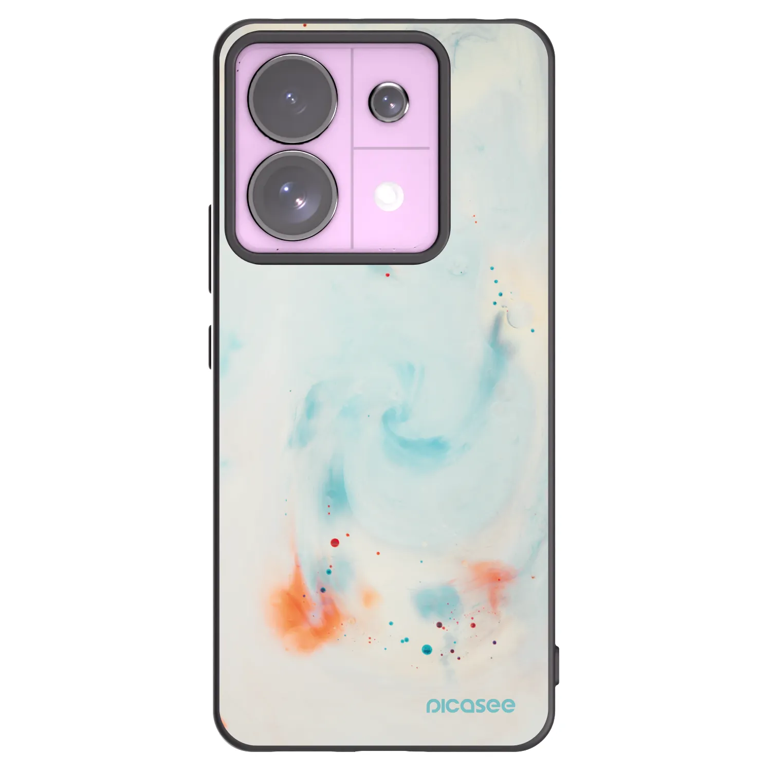 Picasee silikonski črni ovitek za Xiaomi Redmi Note 13 Pro 5G - Splash
