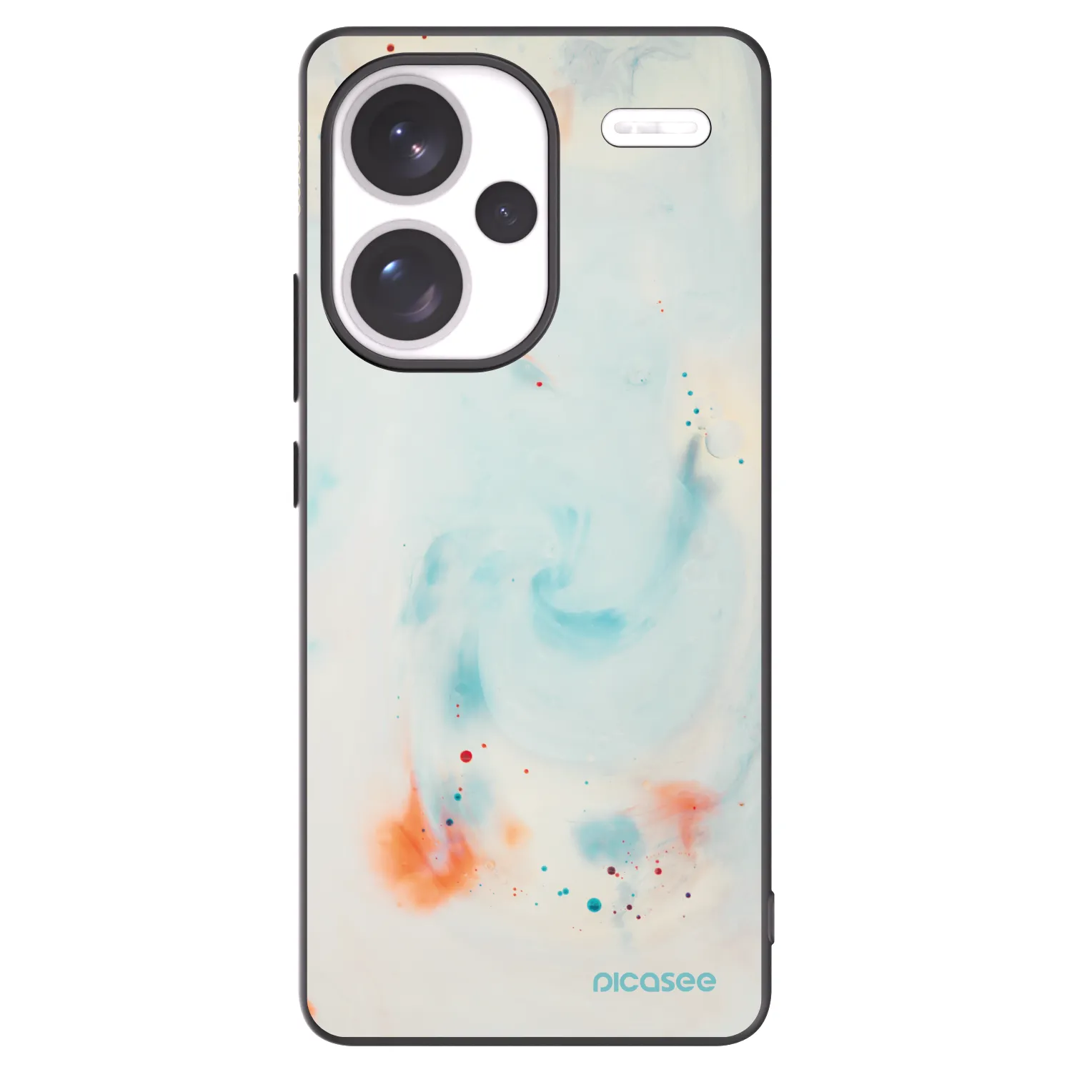 Picasee silikonski črni ovitek za Xiaomi Redmi Note 13 Pro+ 5G - Splash