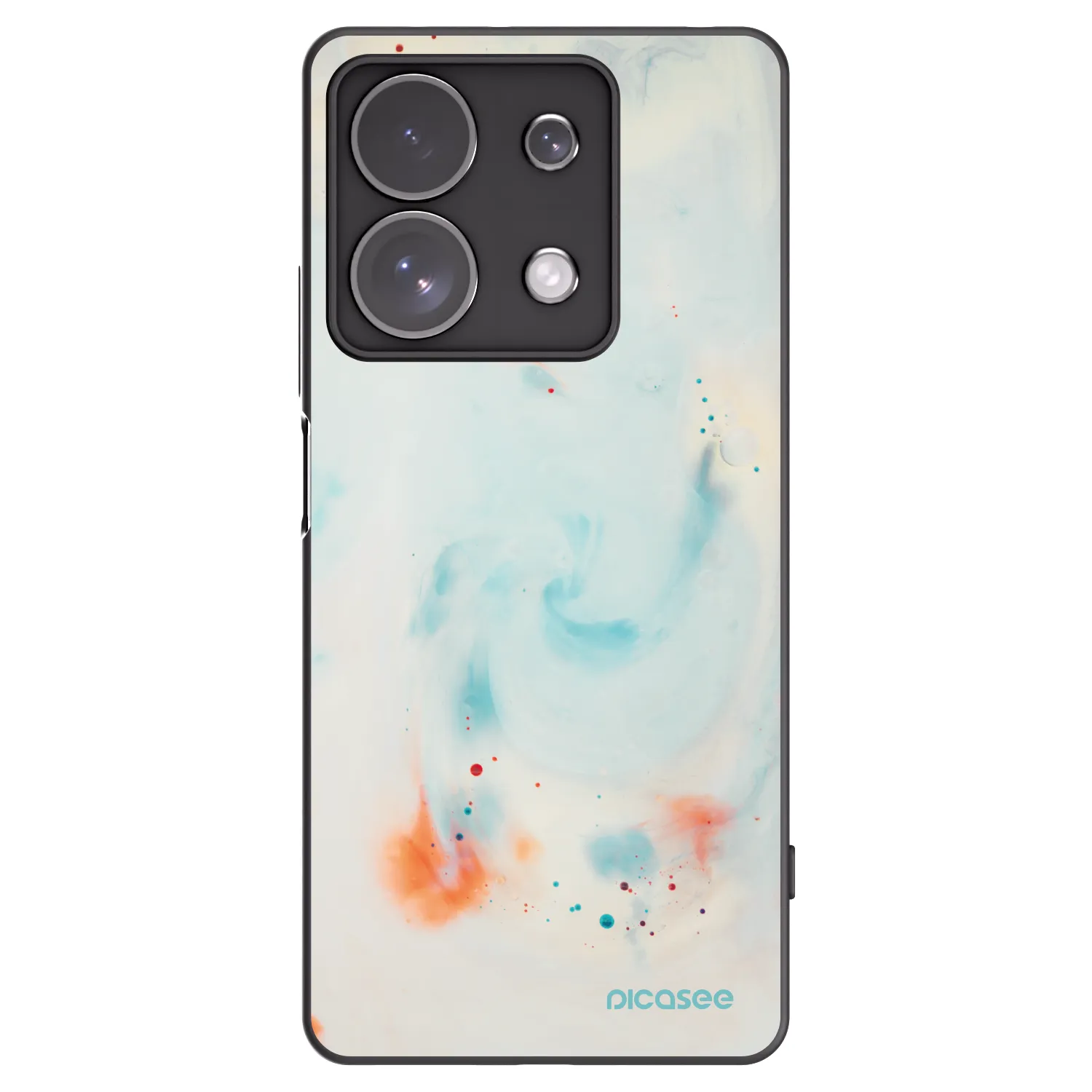Picasee silikonski črni ovitek za Xiaomi Redmi Note 13 Pro 4G - Splash