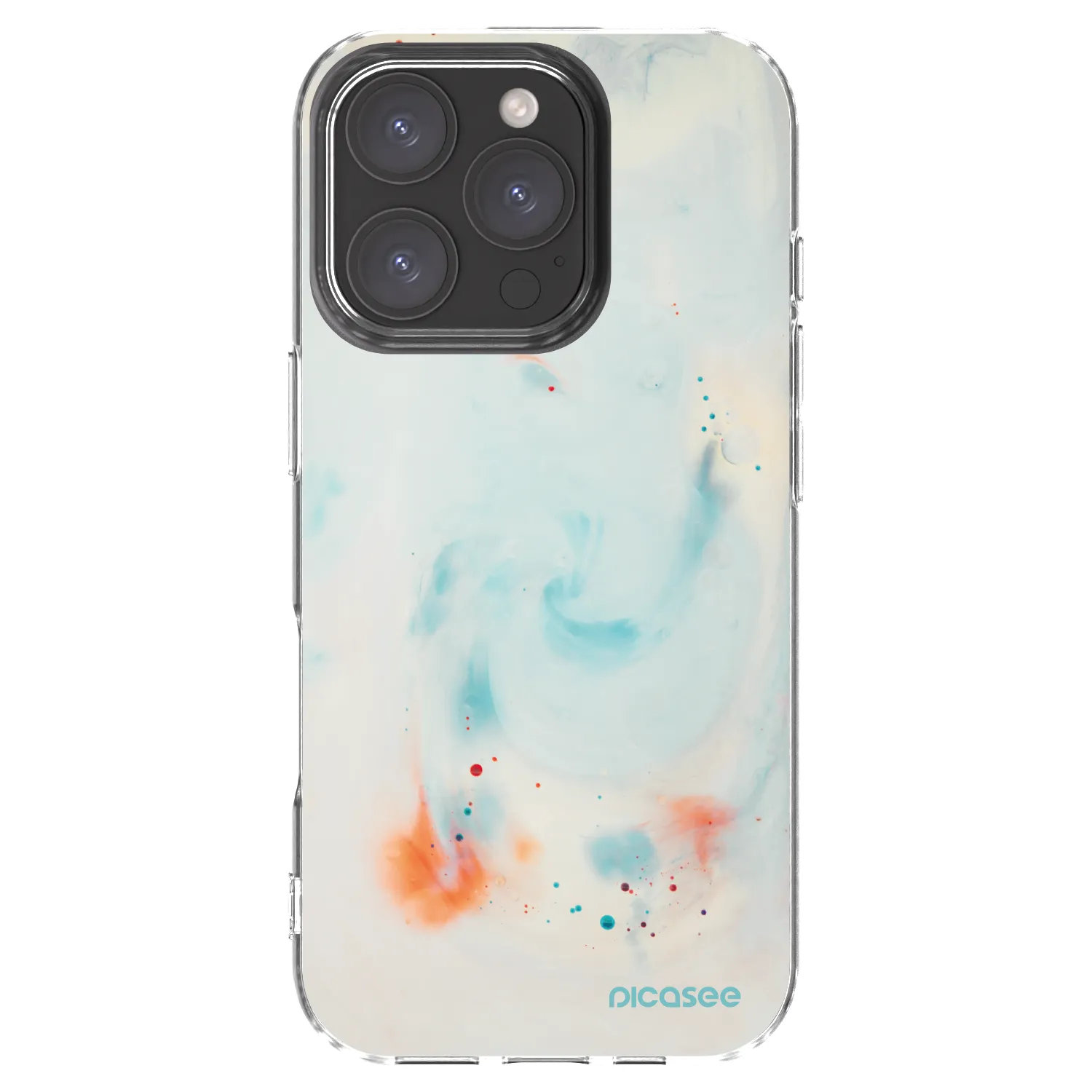 Picasee silikonski prozorni ovitek za Apple iPhone 16 Pro - Splash