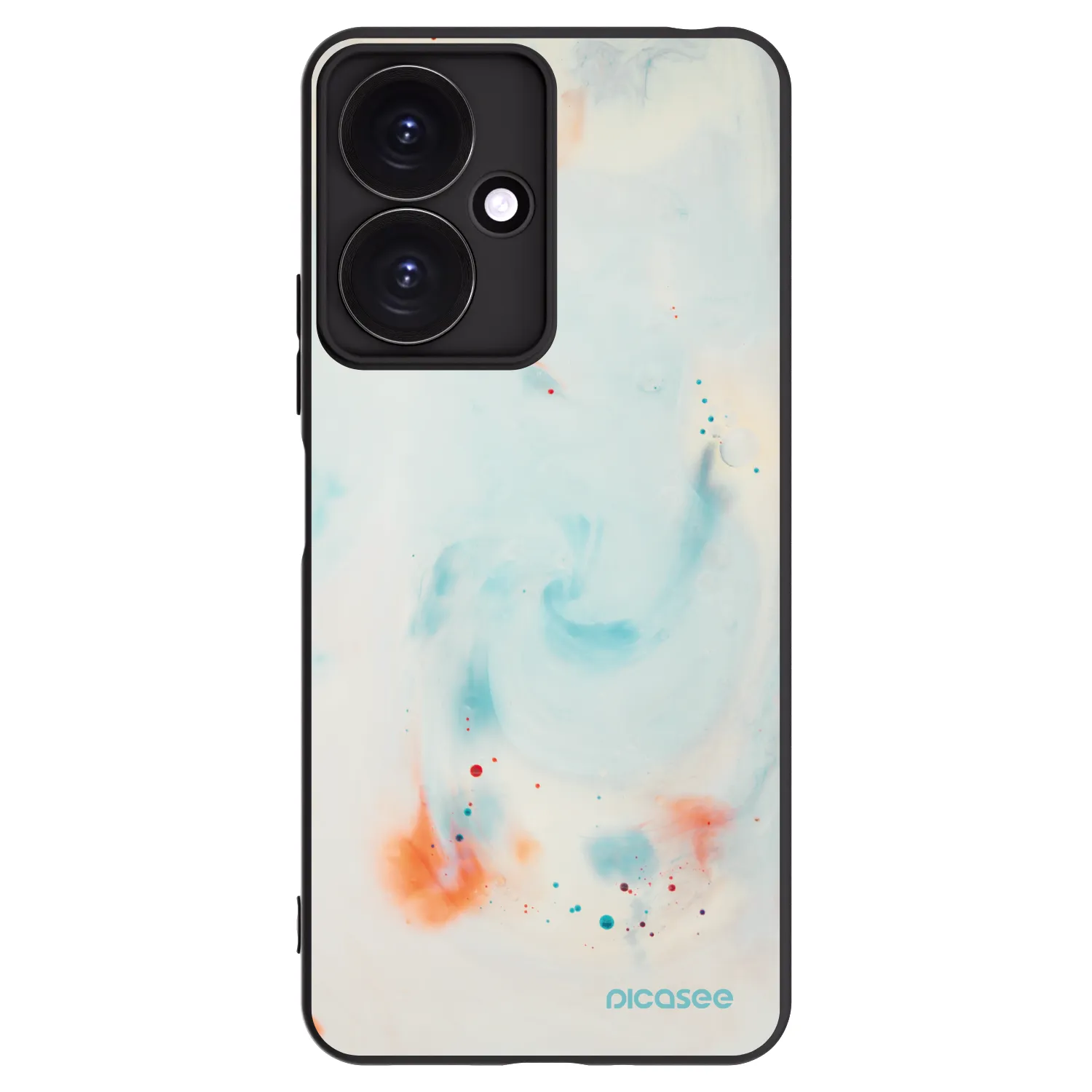 Picasee silikonski črni ovitek za Xiaomi Redmi 13C 5G - Splash